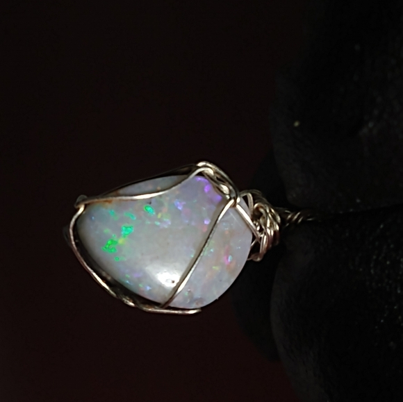 Full Spectrum Australian Opal Doublet Pendant (925) - Picture 8 of 9